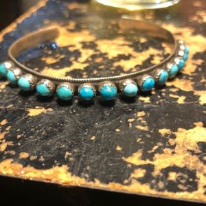Sterling silver and Turquoise cuff bracelet
